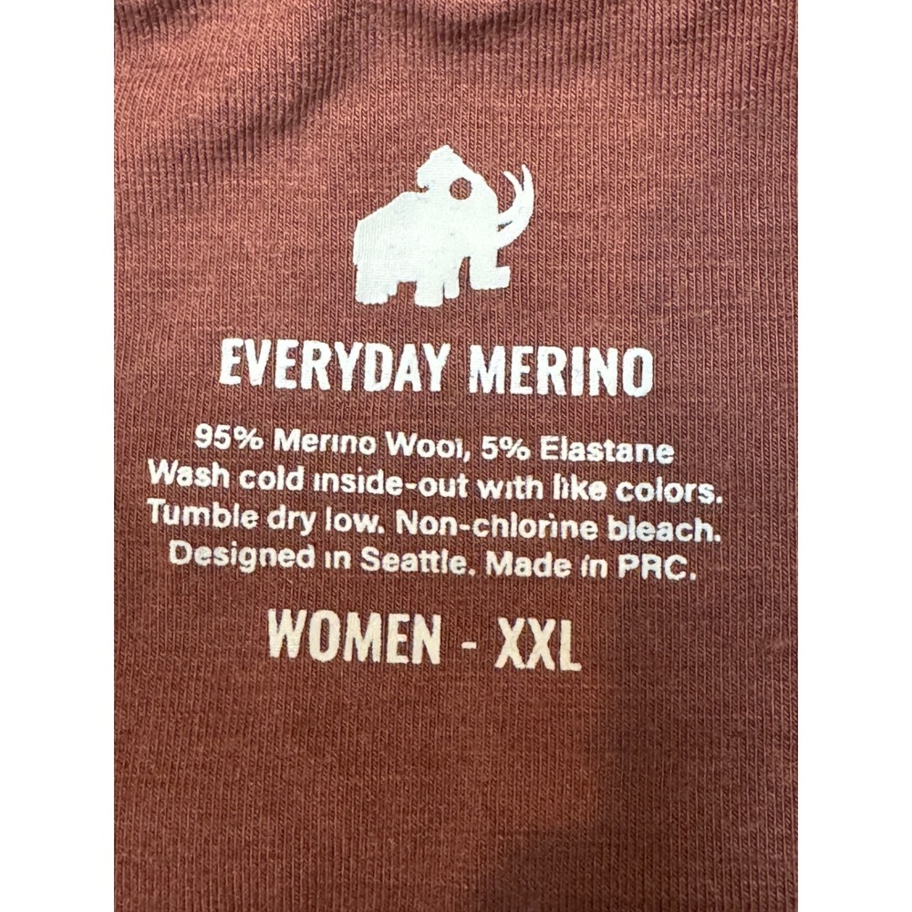 Woolly Leggings Women XXL Maroon Everyday Flex Merino Wool High Rise Activewear - Picture 9 of 13